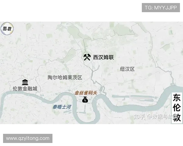 英超球队对应的城市及地理分布